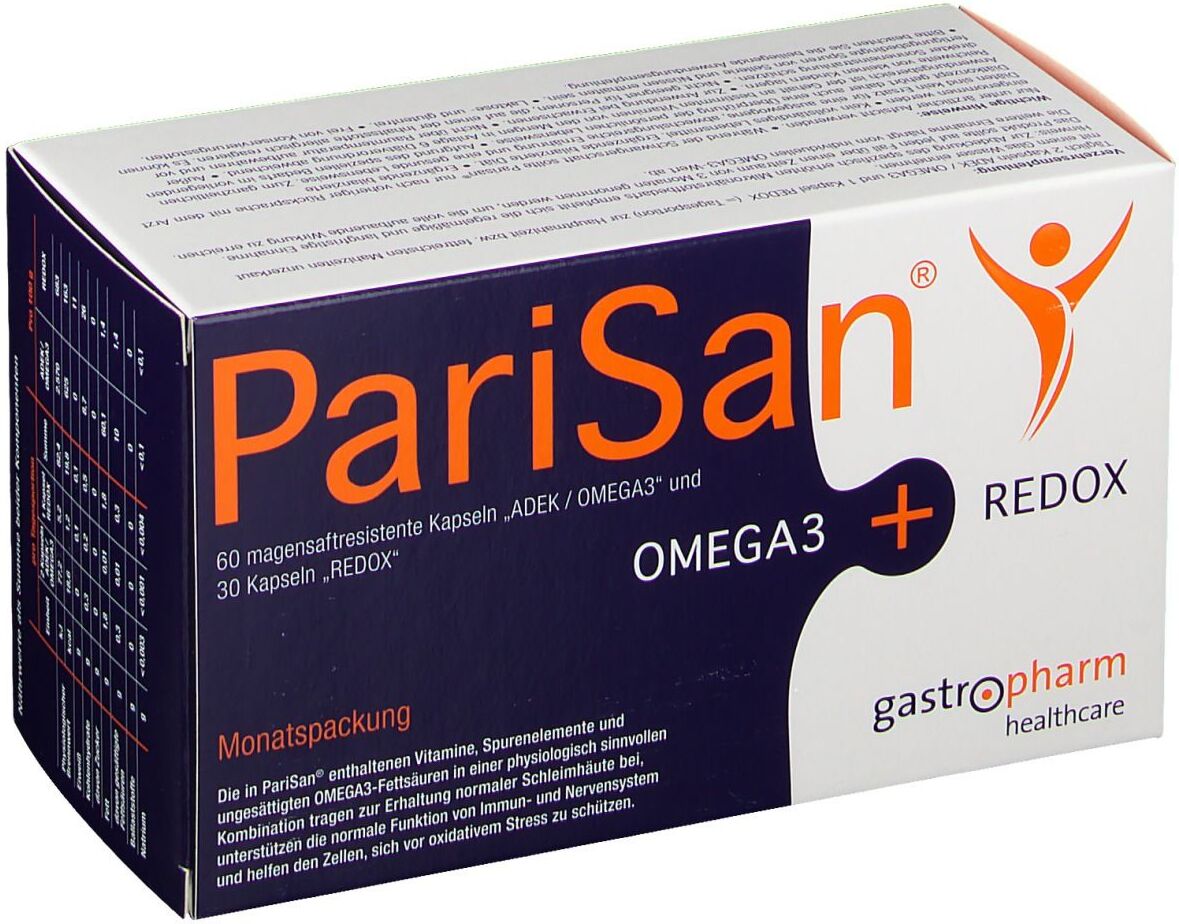 PariSan® Omega 3 + Redox Monatspackung