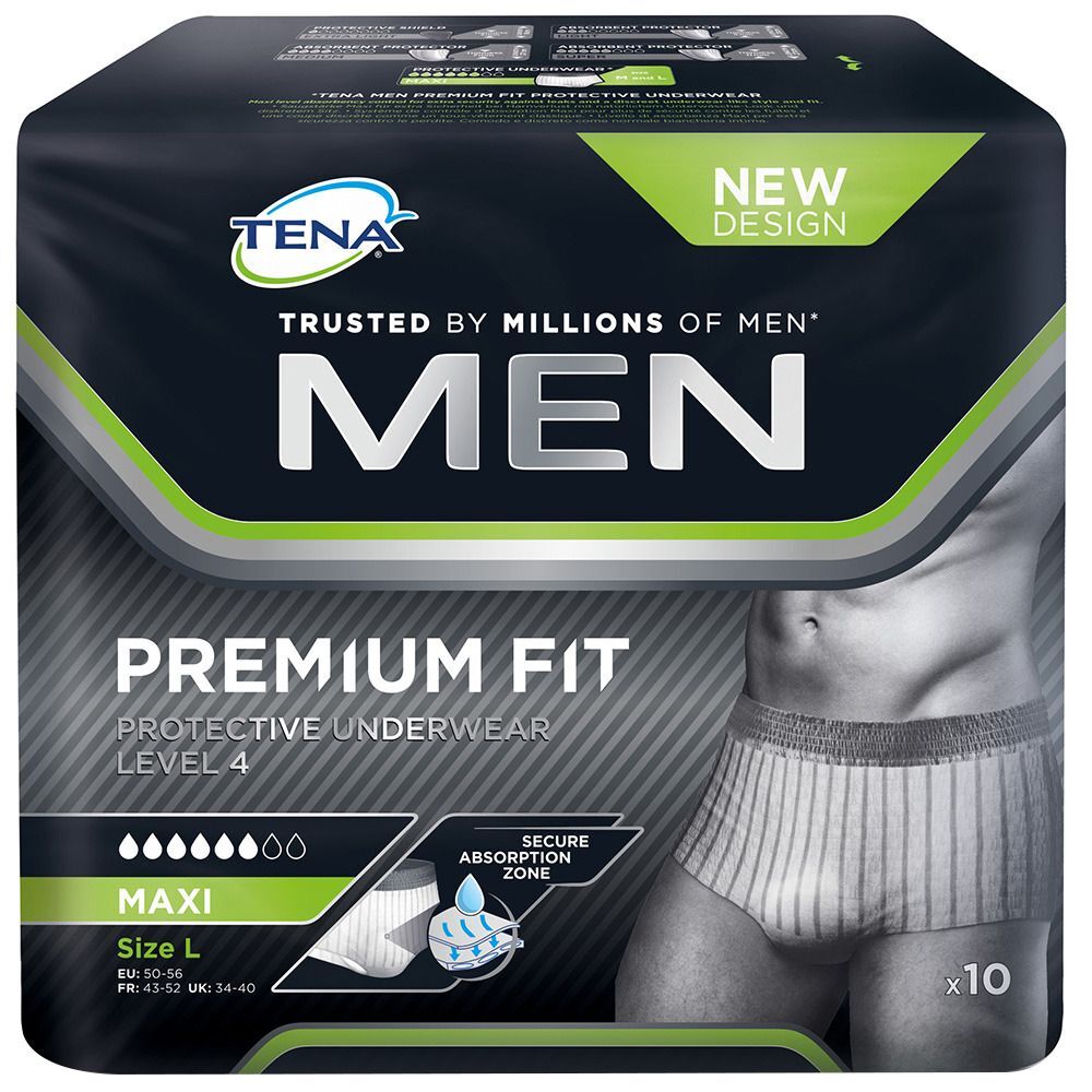 Tena MEN Premium Fit Protective Underwear Level 4 L