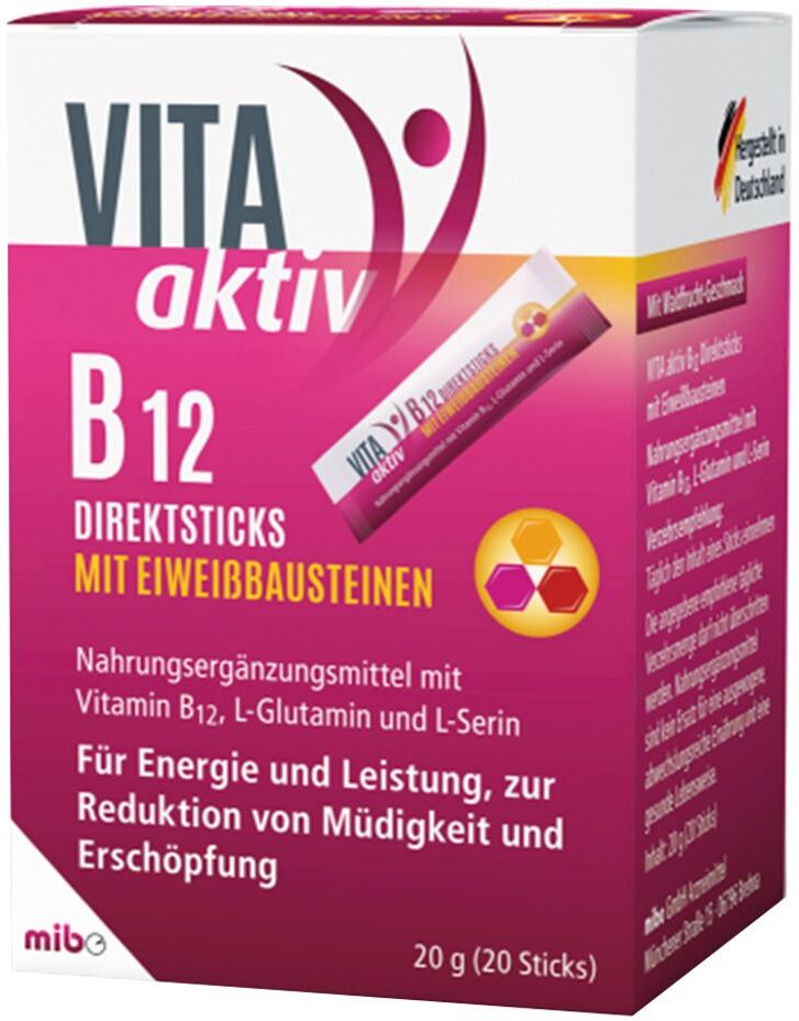 Vita aktiv B12 Direktsticks mit Eiweißbausteinen