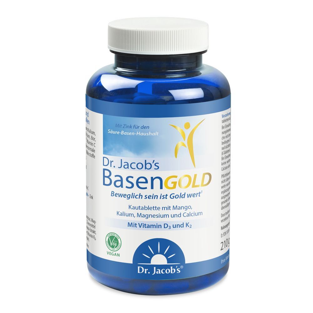 Dr. Jacob's BasenGOLD Basische Kautabletten