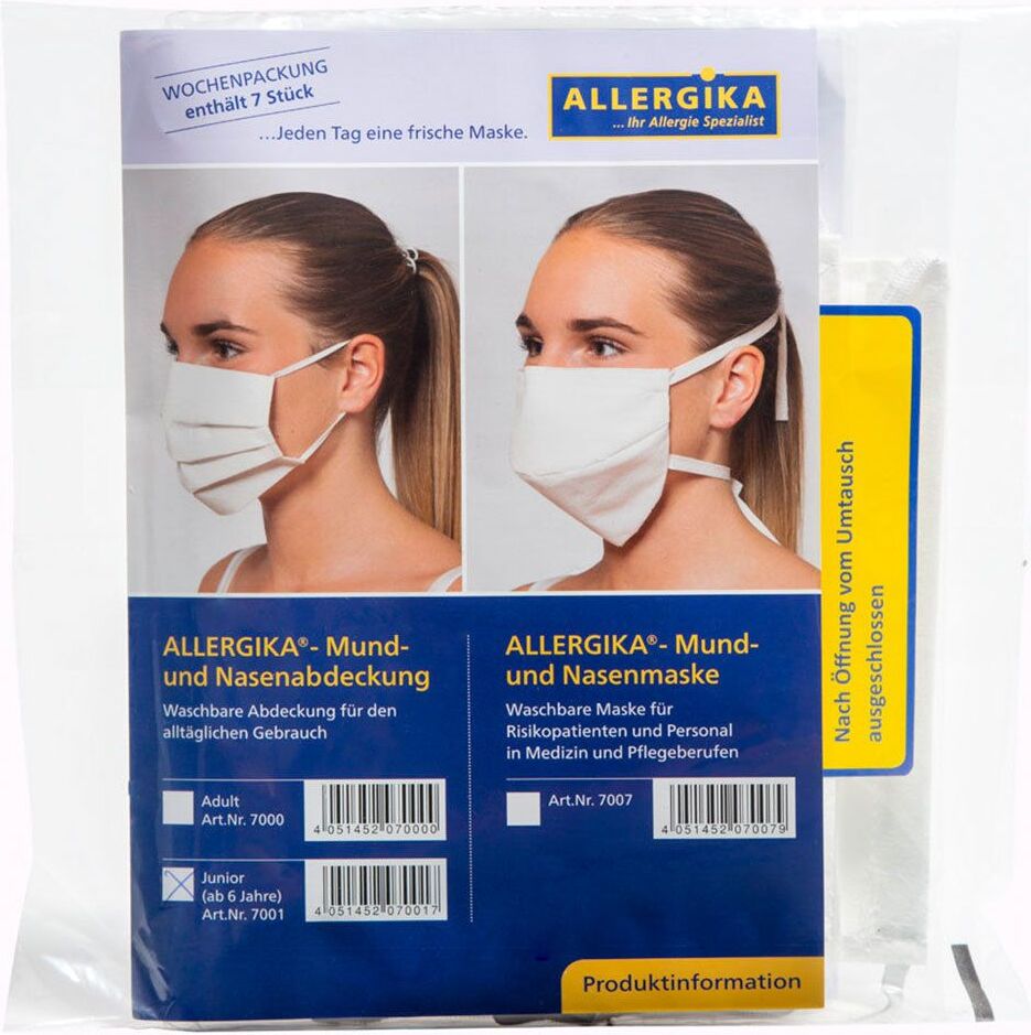 ALLERGIKA Pharma GmbH Allergika® Mund-Nasenabdeckung Junior ab 6 Jahren