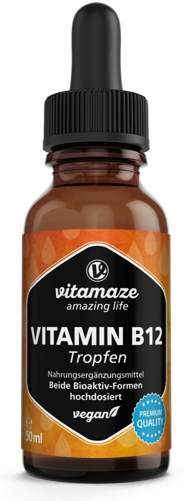 Vitamaze GmbH Vitamaze Vitamin B12 100 µg Tropfen hochdosiert