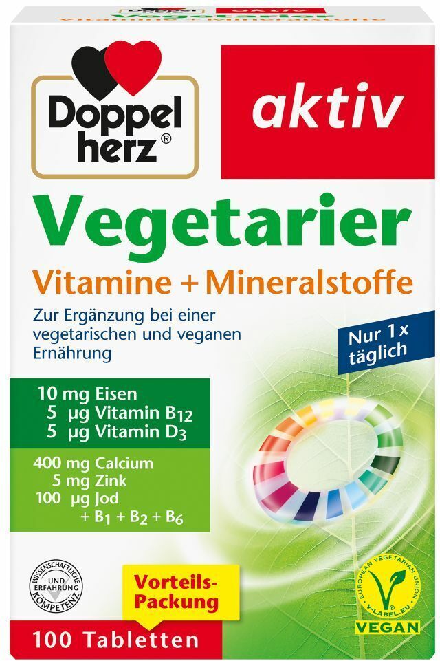 Doppelherz® aktiv Vegetarier Vitamine+Mineralstoffe Tabletten