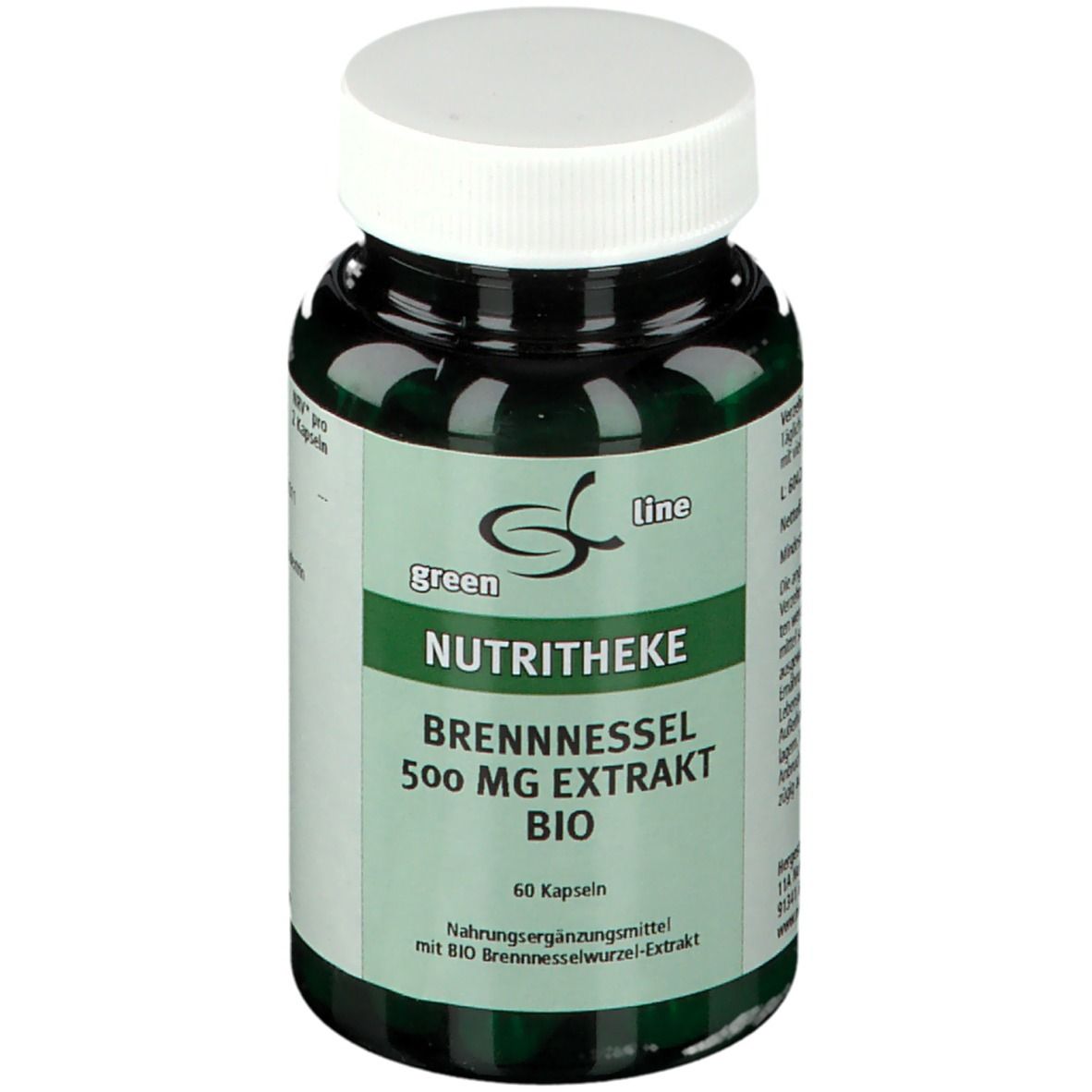 11 A Nutritheke GmbH green line Brennessel 500 mg Extrakt BIO