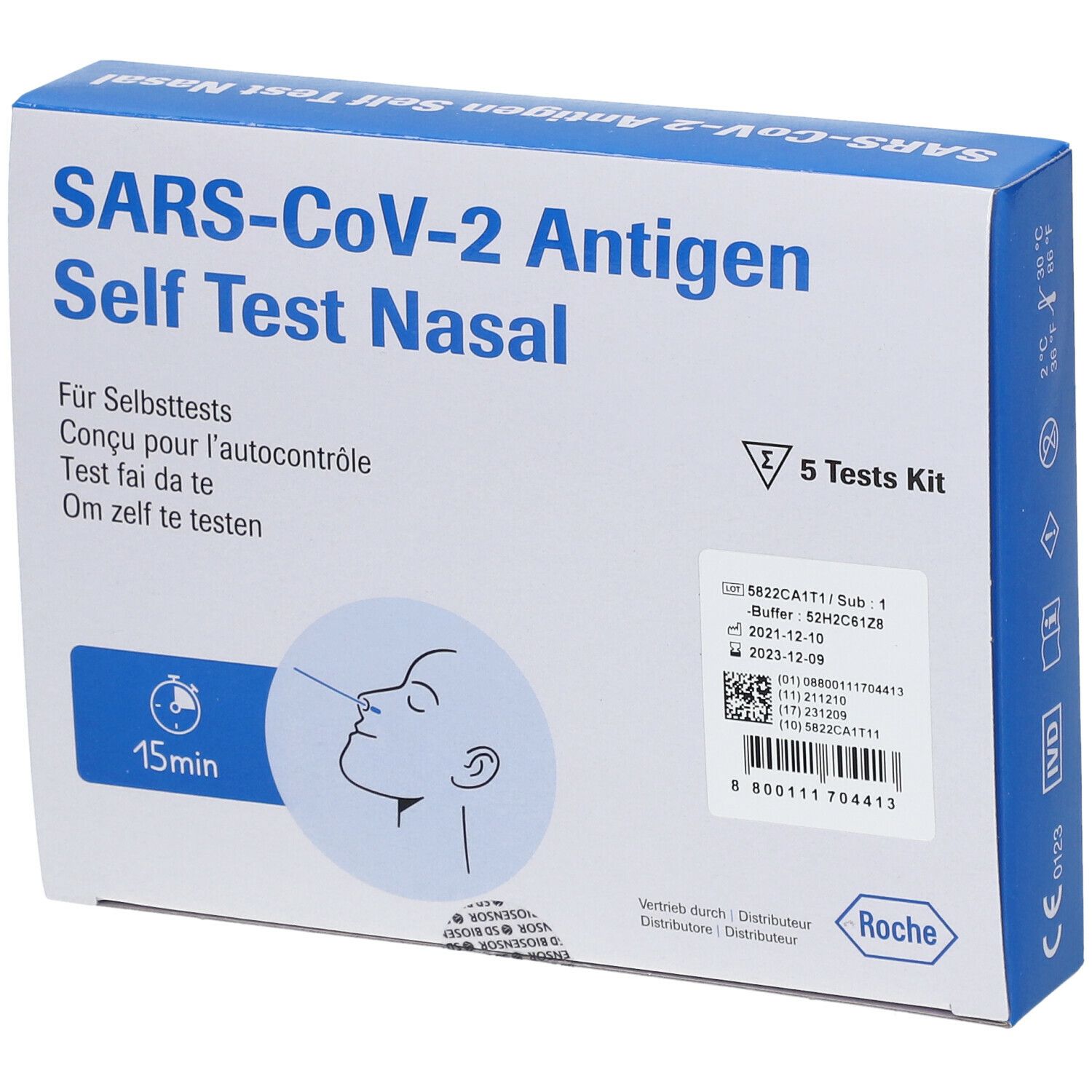 Roche Diagnostics Deutschland GmbH SARS-CoV-2 Rapid Antigen Test