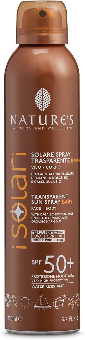 BIOS LINE SpA Nature's I Solari Sonnenschutzspray für Kinder SPF 50+