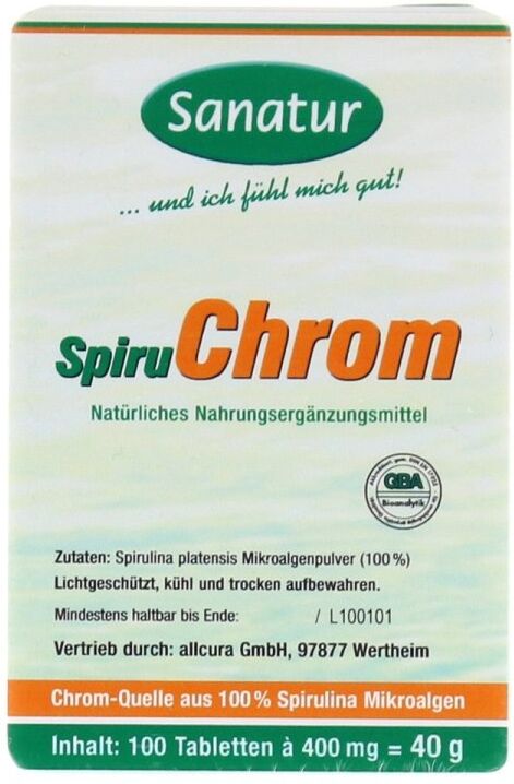 allcura Naturheilmittel Sanatur SpiruChrom Tabletten