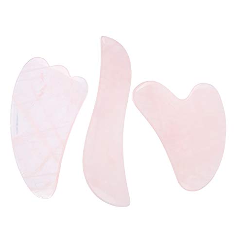 lyrlody Gua Sha-massagehulpmiddelen, 3-delige Gua Sha-hulpmiddelen met Meerdere Vormen, Guasha-schrapende Massagehulpmiddelen voor Gezicht en Lichaam