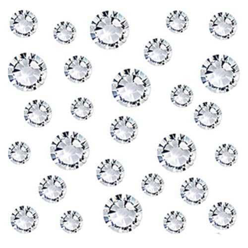 SHTGOI Nagelkunst strass-steentjes nagelstenen strass-steentjes platte achterkant glitterstenen nagels stras nagel edelstenen hotfix strasssteentjes kristal nagel kleding DIY