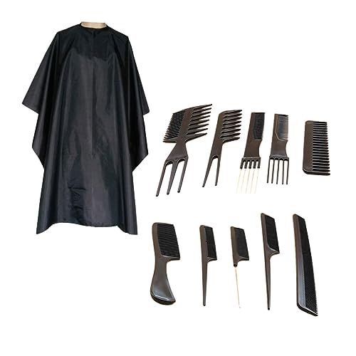 minkissy 1 Set 11Pcs Scheren Set Styling Kam Voor Mannen Tool Kits Voor Mannen Haarverf Gereedschap Kit Haar Snijden Accessoire Fijne Snijden Kam Kapper Kam Schaar Set Haar Styling Tools Scheren