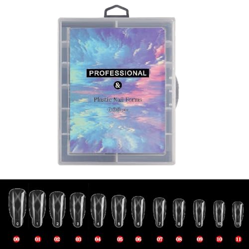 Morain Clear Dual-Nail Forms Volledige Cover Valse Nail Tips Formulieren Nail Extension Tips Nail Mold Tips Nagels Extension Formulieren Formulieren Clear Dual-Nail Formulieren Diy Volledige Cover Fasle Nail