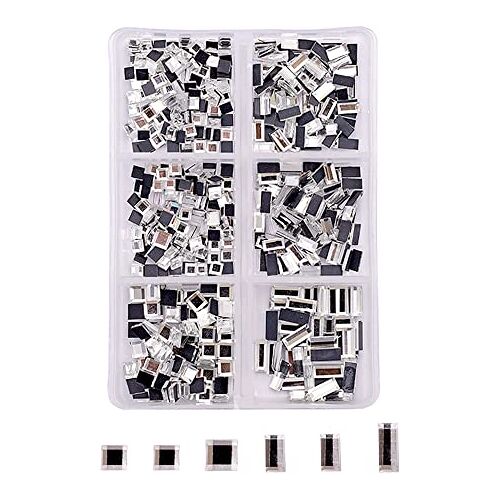 Generic 550 stuks 3D strassteentjes, nagels, nail art, strassteentjes voor nail art accessoires en heldere kristallen strassteentjes, handwerk (stijl 03)