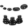 Srliya Stes Basaltstenen voor Massage 15×12×10 20st Set Hot Spa Basalt Ovale Vorm Steen Essentiële Olie Pedicure Massage Hete Stenen Kit Basalt