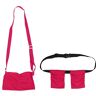 TOUISEDGI Mastectomie Drain Houder, Flexibele Lengte Verstelbare Elastische Band Mesh Douche Tas Borstchirurgie Drainage Pouch Voor Mastectomie Patiënten(Rood)