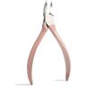 Shulishishop Cuticle Trimmer Cuticle Remover Sharp Cuticle Pushers Rvs Cuticle Nipper Antislip Handvat Professionele Nagelknipper Dikke Teennagel rose gold