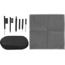 YUYTE 7-delige Set PU-doos Hoorversterkerborstelgereedschap Multifunctionele Waxlusmagneet Draagbare Reinigingstools