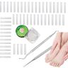 Honhoha Kit voor ingegroeide nagels C Shape Ingegroeide Teennagel Remover, Gebogen Teennagel Straightener Kit Ingegroeide teennagelverwijderaar met ingegroeide teennagellifter voor alle leeftijden