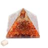 Blessfull Healing Reiki Healing Stone Fen Shui Gift Carnalian Stone met Potlood Piramide Chakra Energie met Seleniet Cube