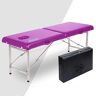 MaGiLL Opvouwbaar massagebed, schoonheidsbed, draagbaar thuis schoonheidsbehandeling tattoo-bed, met dubbele dwarsbalk, hoogdragende massagetafel (kleur: G) (C)