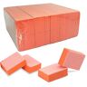 MARYTON Het Blokbestand 80/100 Grit Beschikbare Bulk, 130 Telling (Oranje) van de nagel buffer Mini