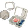 needlid Met Spiegel En Schone Borstel Prothese Valse Tanden Opbergdoos Prothese Case Prothese Container Voor Helpen U Op prothese Handig schoon