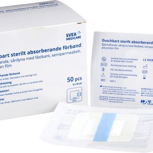 Svea Medicare Duschbart sterilt förband 9x10 cm 50 st