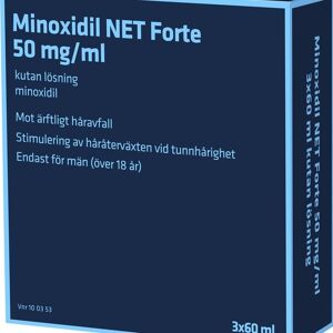Evolan Minoxidil NET Forte 50 mg/ml 3x60 ml kutan lösning