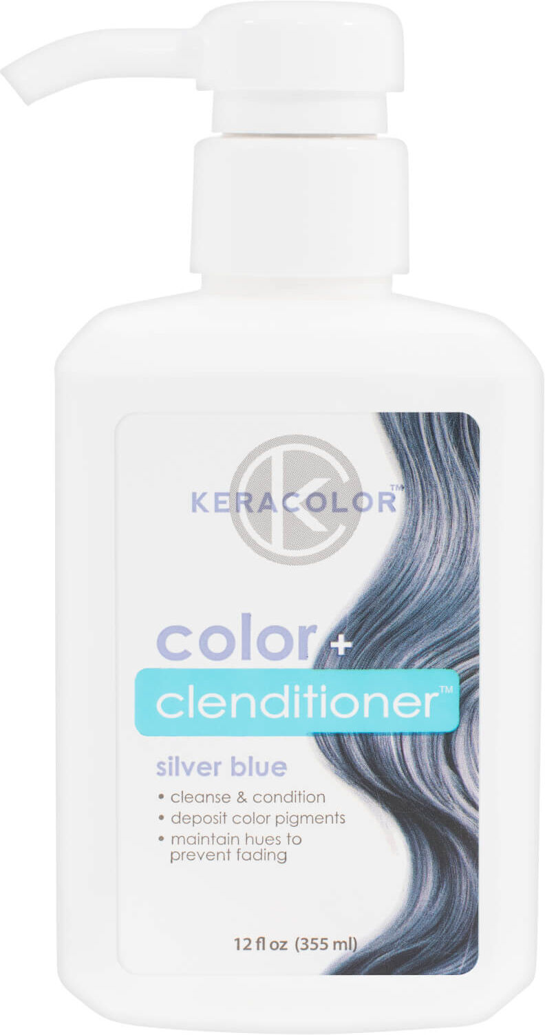 Keracolor Colour + Clenditioner - Silver Blue 355ml