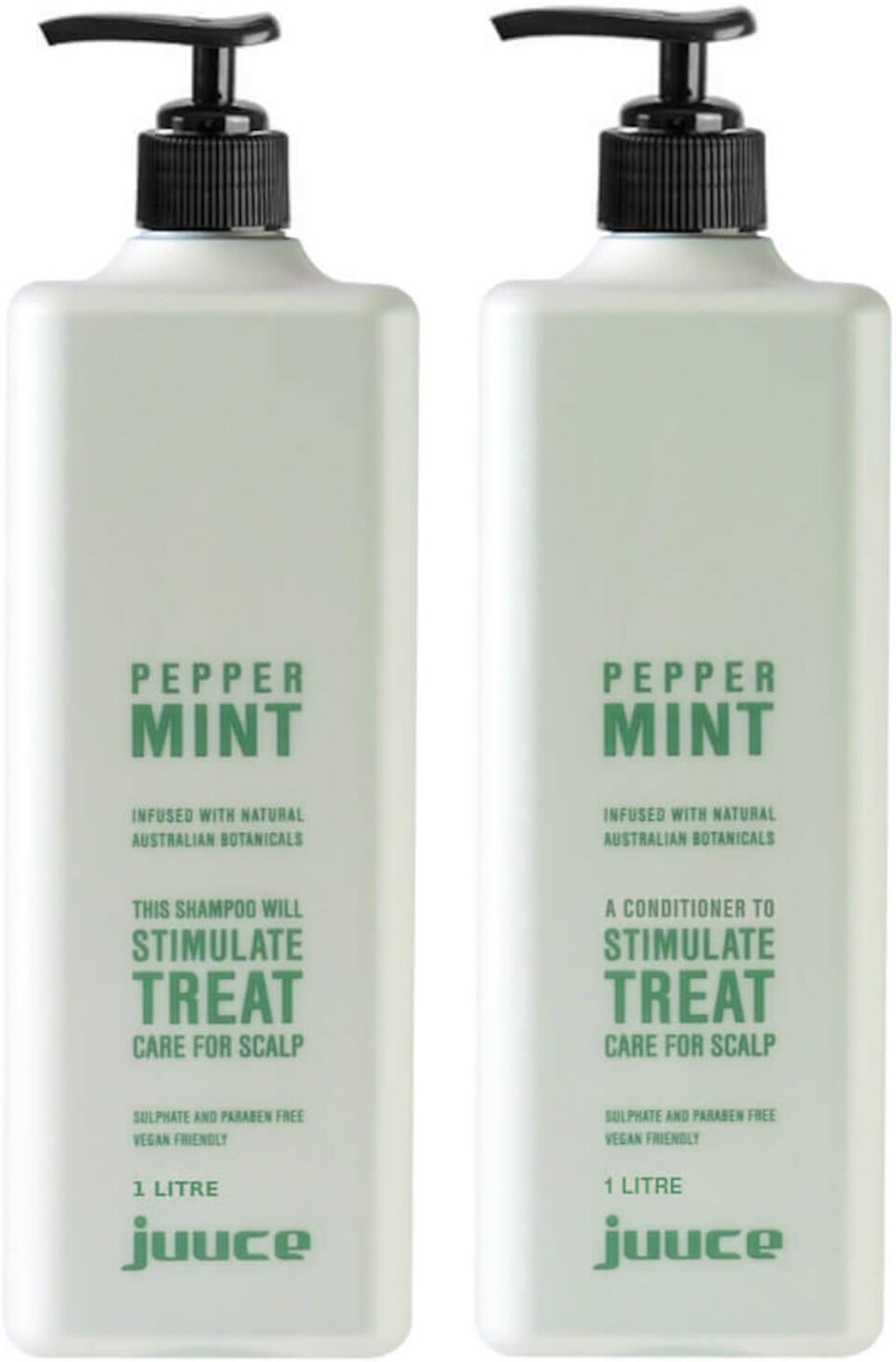 Juuce Peppermint Scalp Stimulating Shampoo and Conditioner Duo 2 x 1L