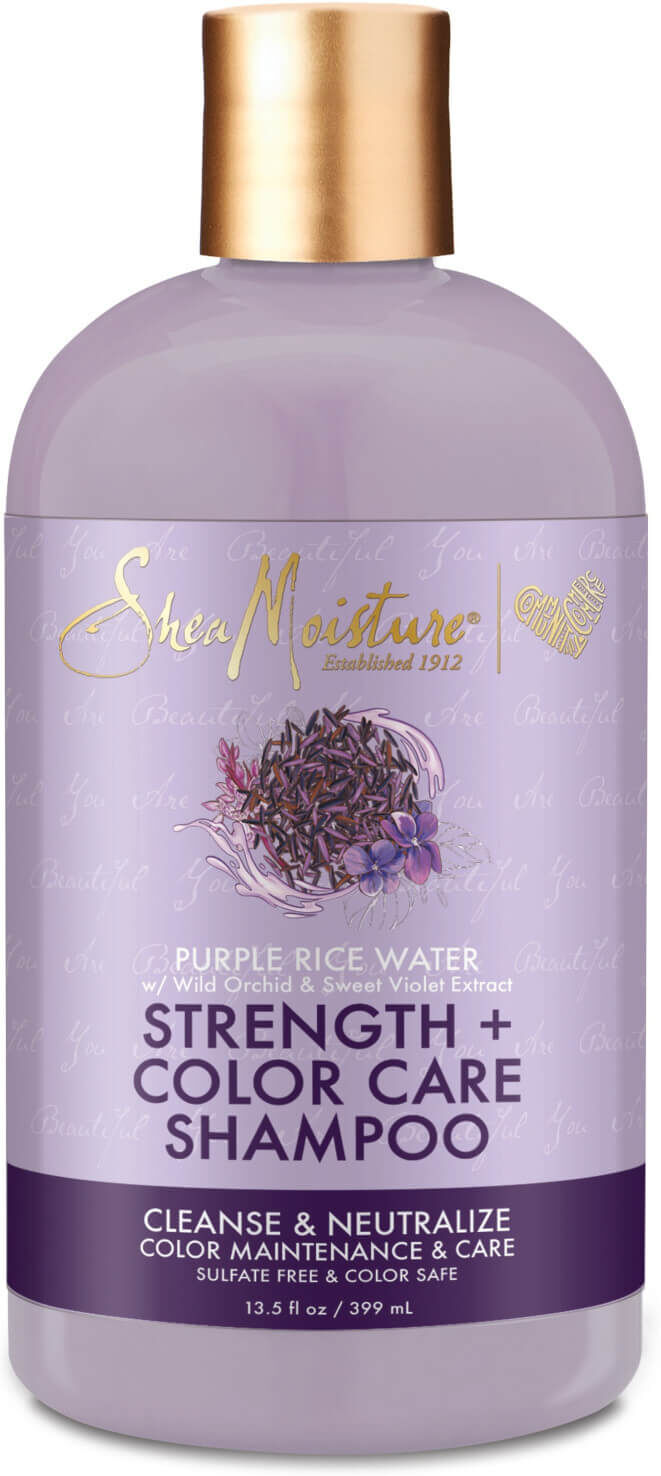 SheaMoisture Purple Rice Water Strength and Colour Care Shampoo 399ml