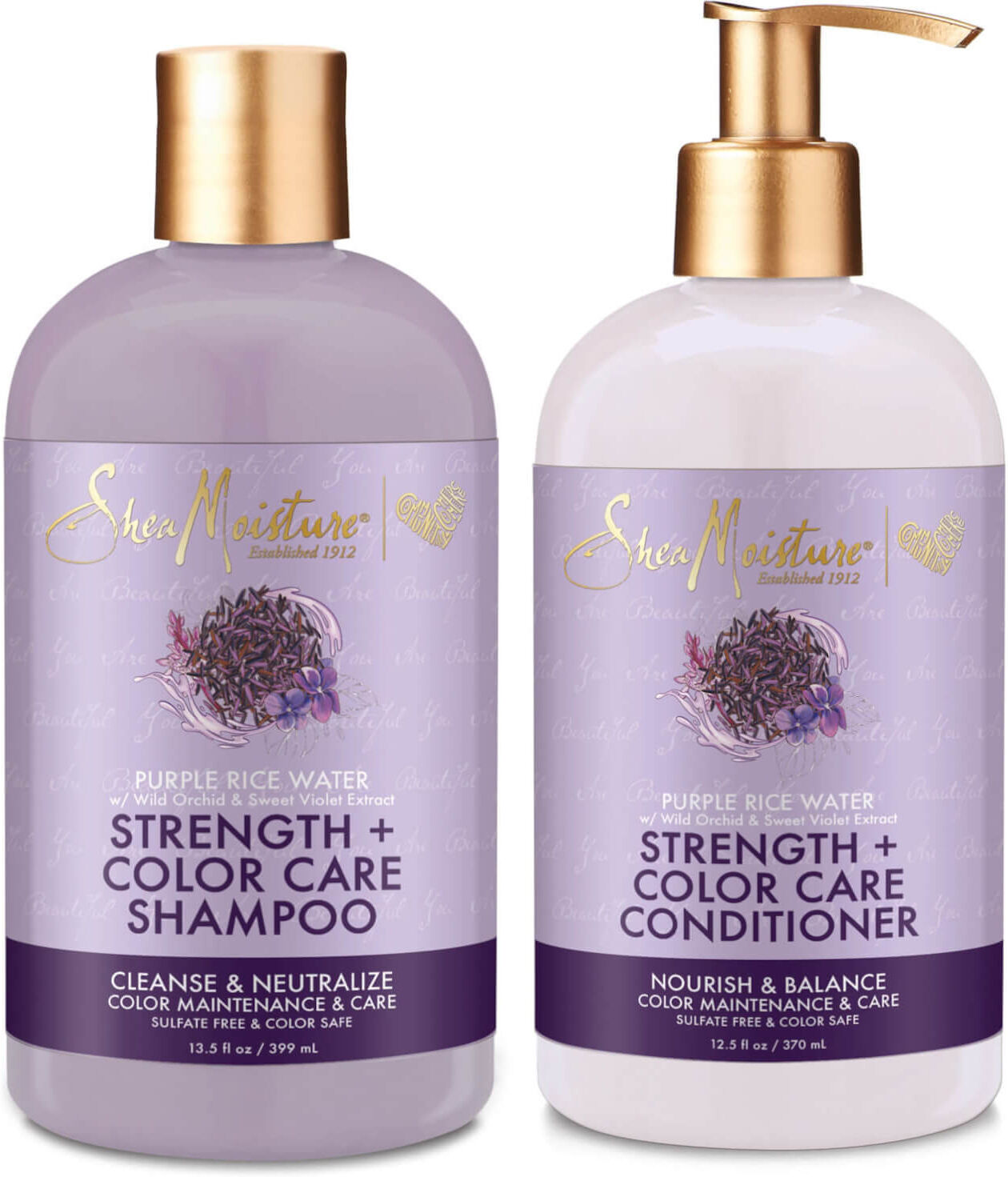 SheaMoisture Shampoo and Conditioner Coloured Care Strenghtening Duo