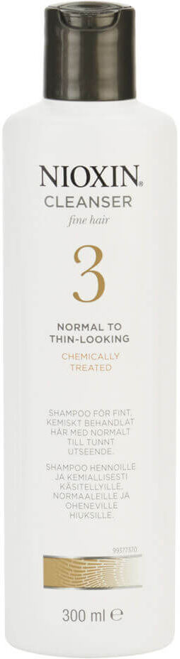 NIOXIN System 3 Cleanser Shampoo for Fine, Normal to Thin Looking, Chemically Treated Hair (300ml)