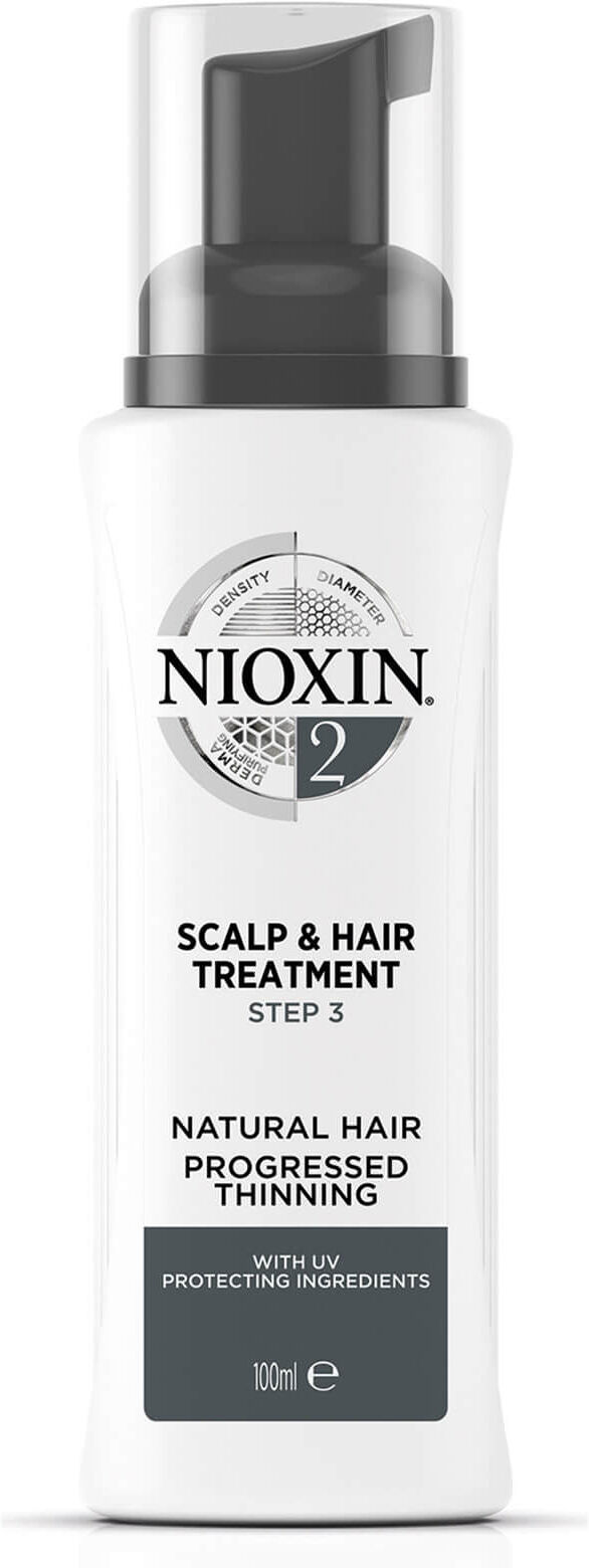 NIOXIN 3-part System 2 Scalp & Hair Treatment for Natural Hair with Progressed Thinning 100ml