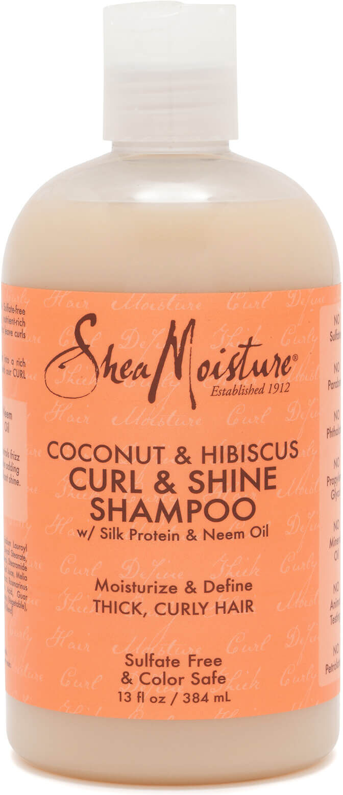 SheaMoisture Coconut & Hibiscus Curl and Shine Shampoo 384ml