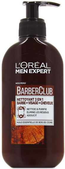 L'Oréal Paris L'Oréal Men Expert Hairstyle BarberClub Gel Nettoyant 3en1 200ml