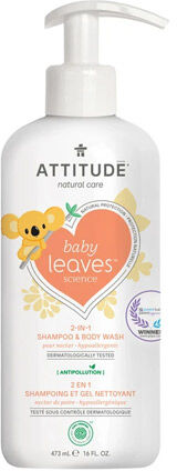 Attitude Baby Leaves 2en1 Shampooing Nectar de Poire