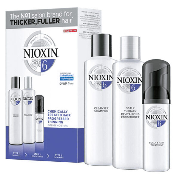 Nioxin 3-part System Kit 6 Cheveux Cheveux Très Fins et Traités Chimiquement