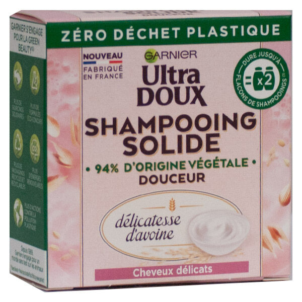 Garnier Ultra Doux Shampooing Solide Douceur Délicatesse d'Avoine 60g