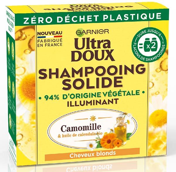 Garnier Ultra Doux Shampooing Solide Illuminant Camomille 60g