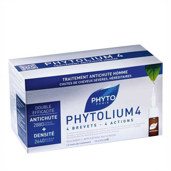 Phyto Phytolium 4 Traitement Anti-Chute Stimulateur Croissance Homme 12 x 3.5ml