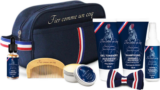 Fier Comme un Coq Trousse de Toilette Homme Cosmétique Complète