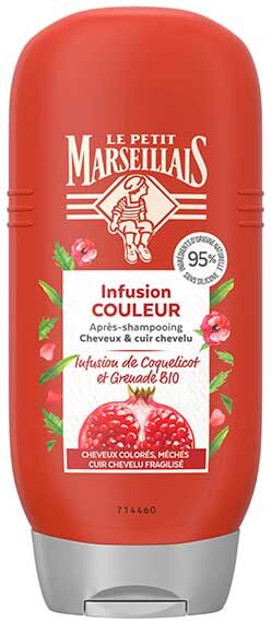 Le Petit Marseillais Après-Shampooing Infusion Couleur Coquelicot et Grenade Bio 200ml