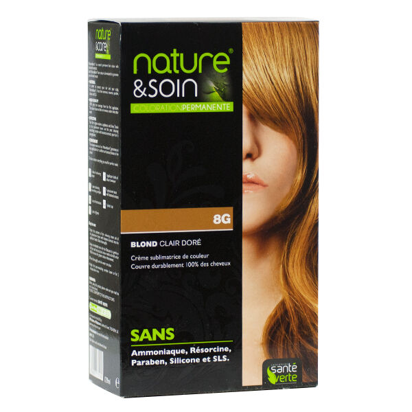 Santé Verte Nature & Soin Coloration Permanente Blond Clair Doré 8g