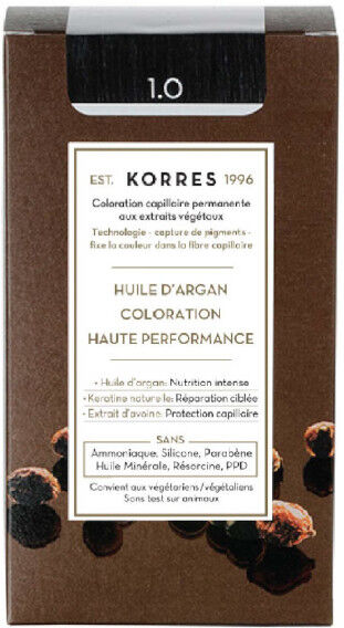 Korres Capillaire Coloration Permanente Noir 1.0