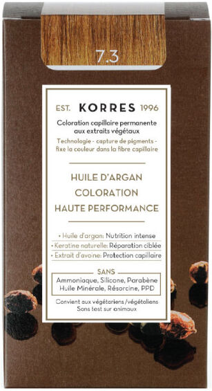 Korres Capillaire Coloration Permanente Blond Doré 7.3