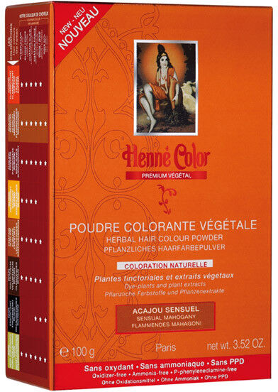 Henne Color Poudre Colorante Acajou Sensuel 100g