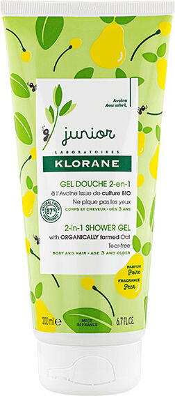 Klorane Junior Gel Douche Corps et Cheveux Poire 200ml