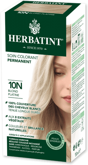 Herbatint Soin Colorant Permanent Couleur Blond Platine 10N 150ml