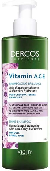 Vichy Dercos Nutrients Vitamin ACE Shampooing Brillance 250ml