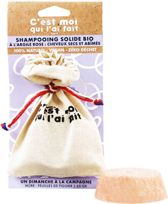 Diet World C'est Moi Qui l'ai Fait Shampooing Solide Cheveux Secs et Abimés Bio Vegan 65g